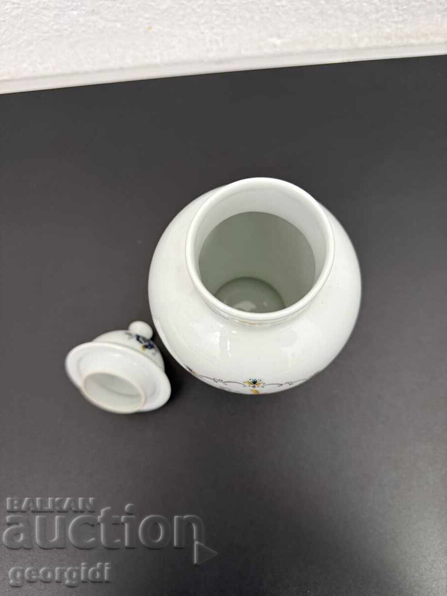 Γαλλικό πορσελάνινο βάζο / τεφρί - Limoges. №7721 - 6 Γαλλικό πορσελάνινο βάζο / τεφρί - Limoges. №7721 - 6