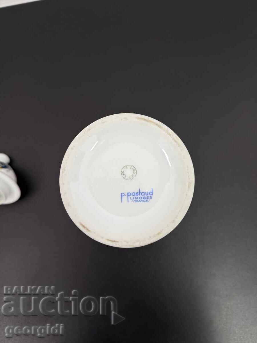 Γαλλικό πορσελάνινο βάζο / τεφρί - Limoges. №7721 - 7 Γαλλικό πορσελάνινο βάζο / τεφρί - Limoges. №7721 - 7