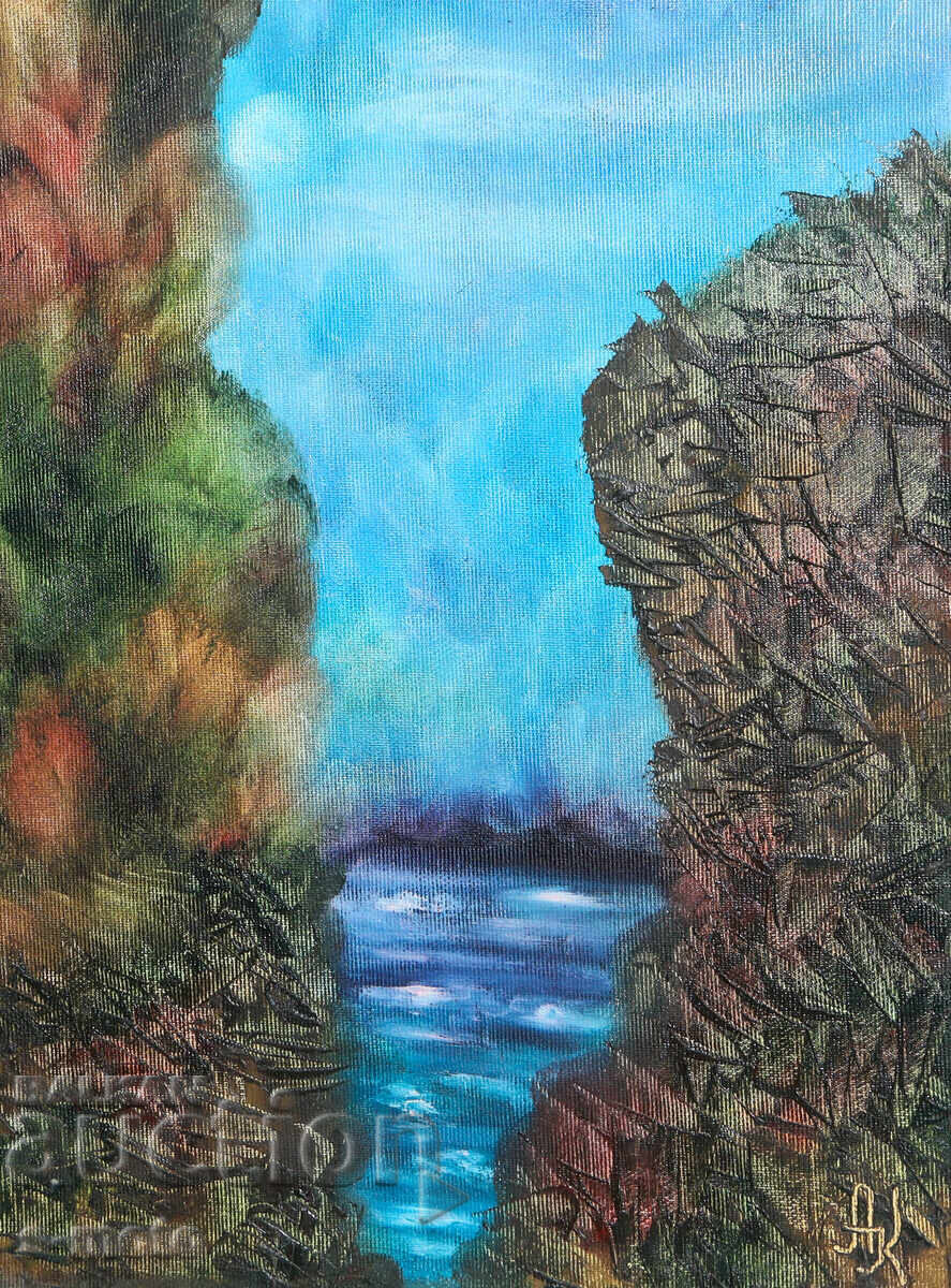 Tablou ulei pe pânză peisaj abstract cu preț € 102.26 | 200.00 BGN Tablou ulei pe pânză peisaj abstract cu preț € 102.26 | 200.00 BGN