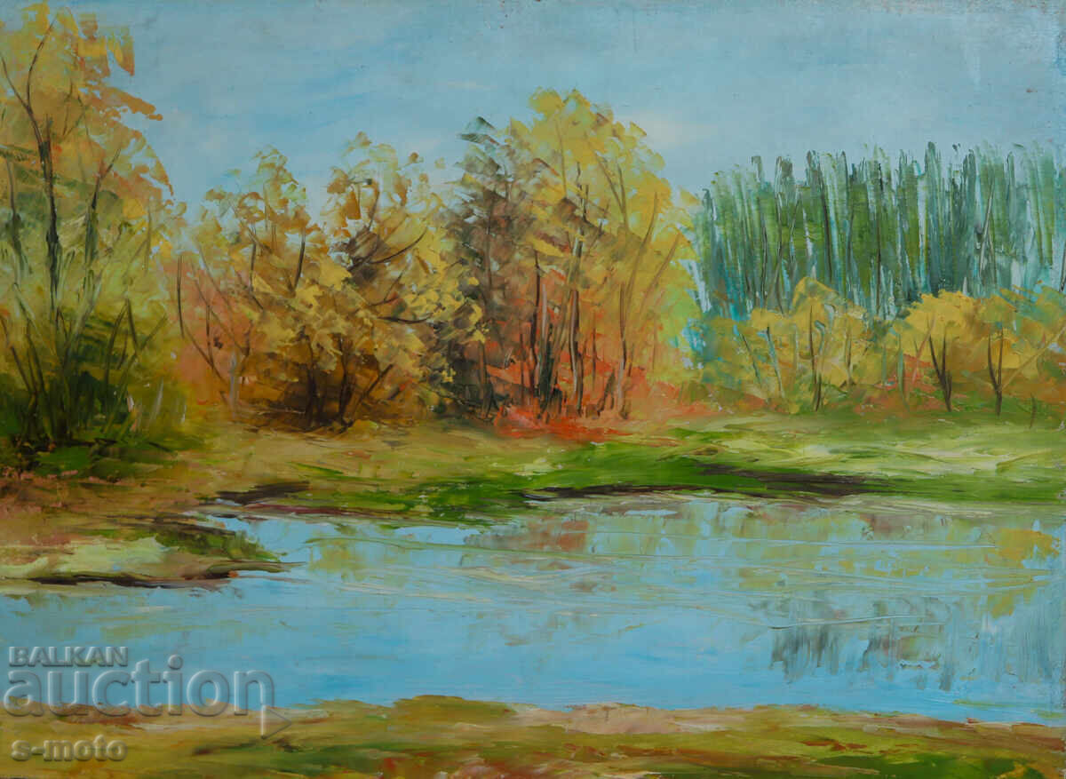 Δημοπρασία Έργο ζωγραφικής με λάδι, δασικό τοπίο Δημοπρασία Έργο ζωγραφικής με λάδι, δασικό τοπίο