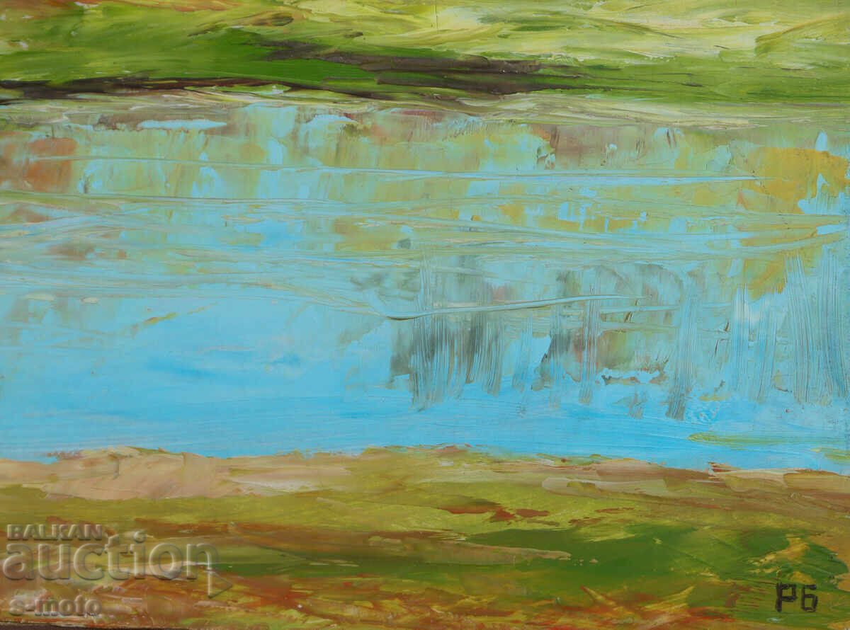 Έργο ζωγραφικής με λάδι, δασικό τοπίο - 6 Έργο ζωγραφικής με λάδι, δασικό τοπίο - 6