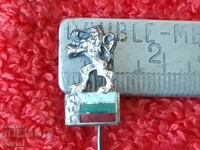 Стара соц метална бронз игла емайл значка гимнастика БФГ Лъв