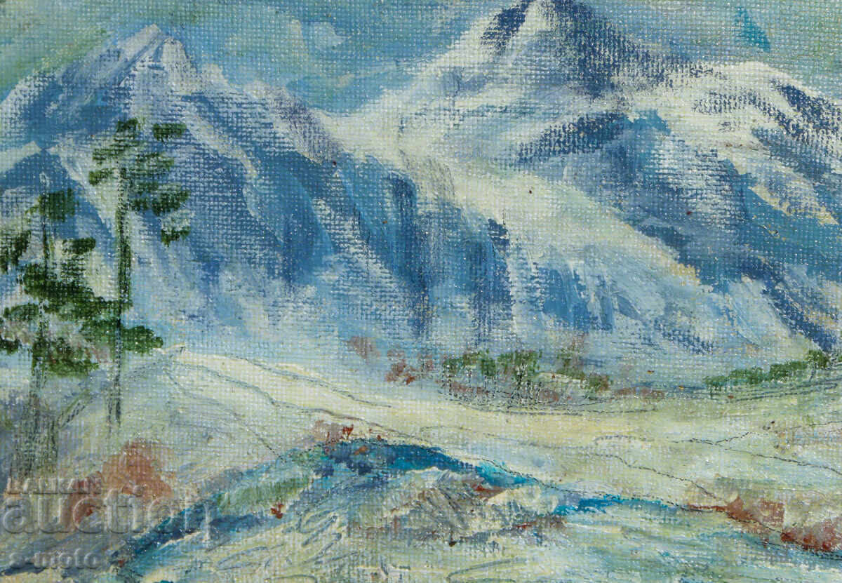 Tablou ulei peisaj montan - 5 Tablou ulei peisaj montan - 5