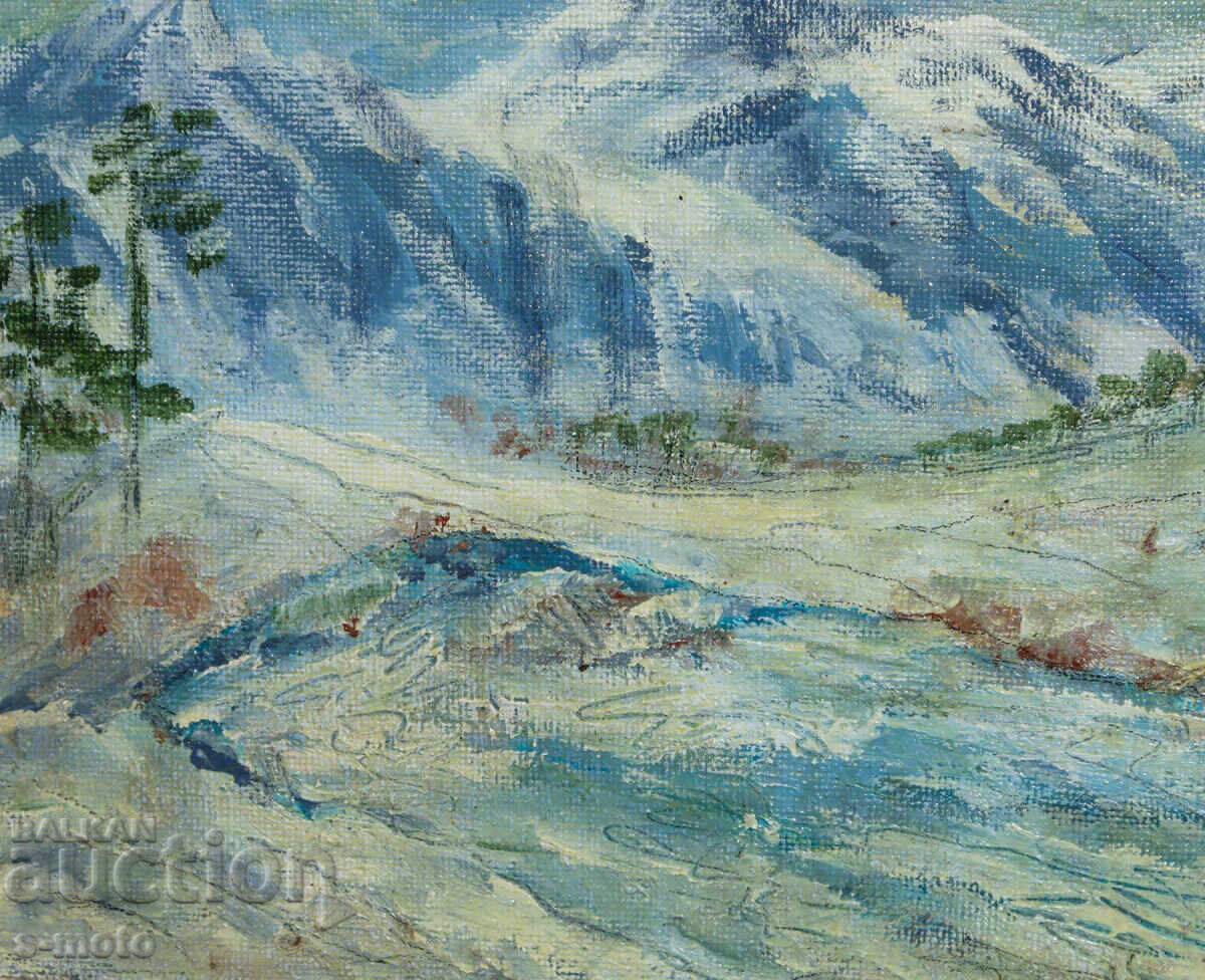 Tablou ulei peisaj montan - 6 Tablou ulei peisaj montan - 6