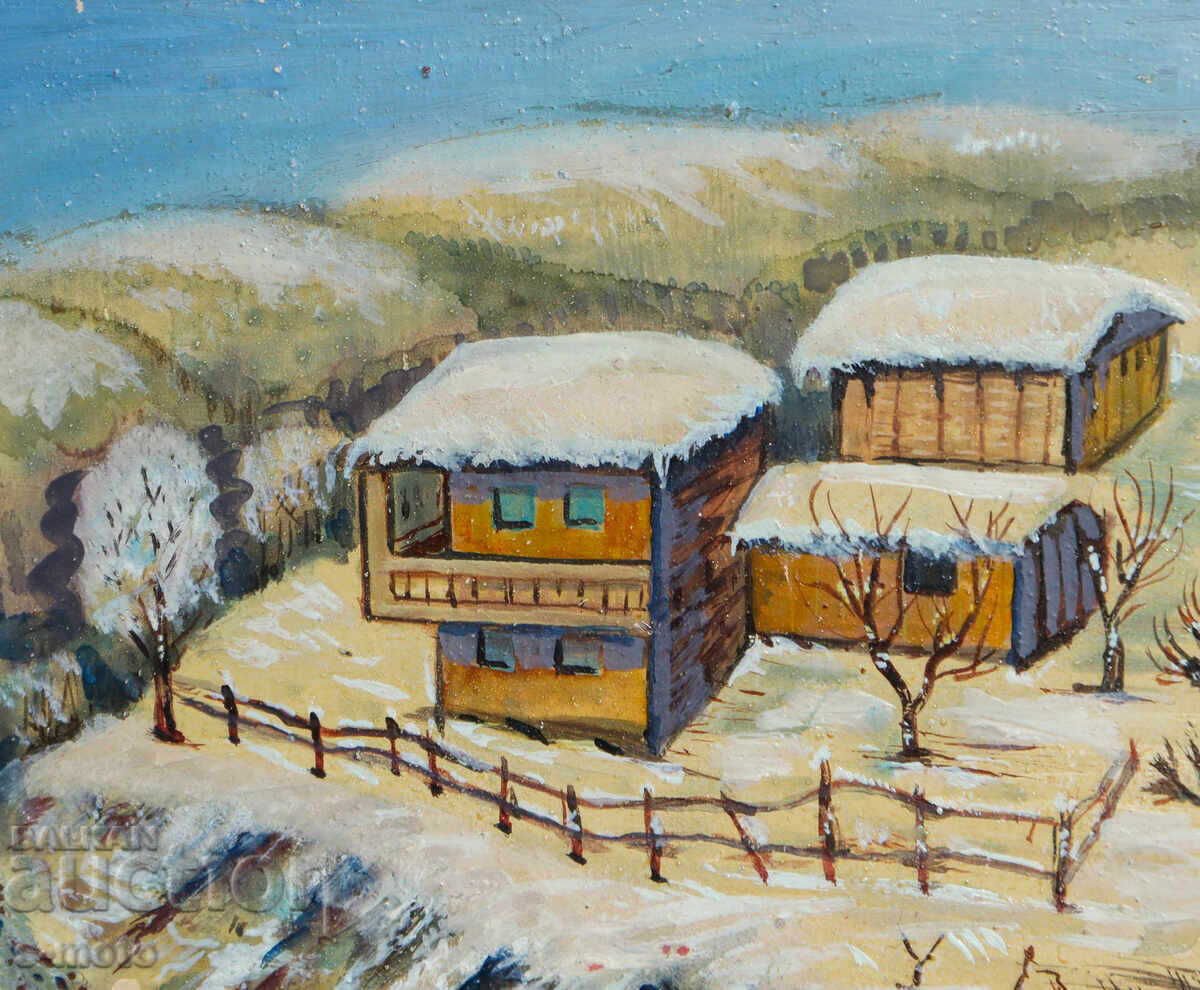 Παράδοση Έργο ζωγραφικής με λάδι, αγροτικό τοπίο Παράδοση Έργο ζωγραφικής με λάδι, αγροτικό τοπίο