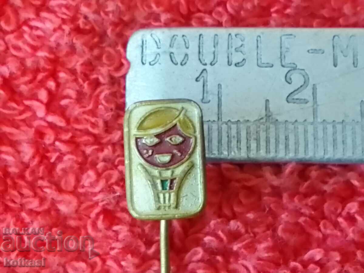 Стара соц метална бронз игла значка Баскетбол БФБ