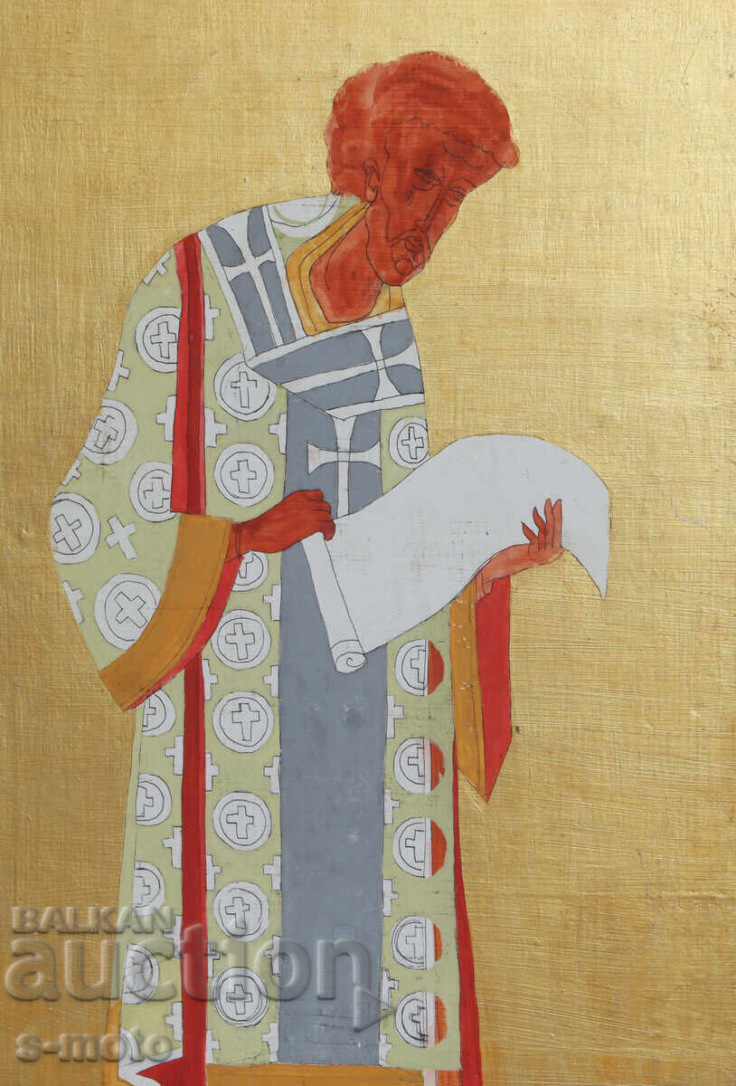 Картина темпера св. Йоан Златоуст - 5