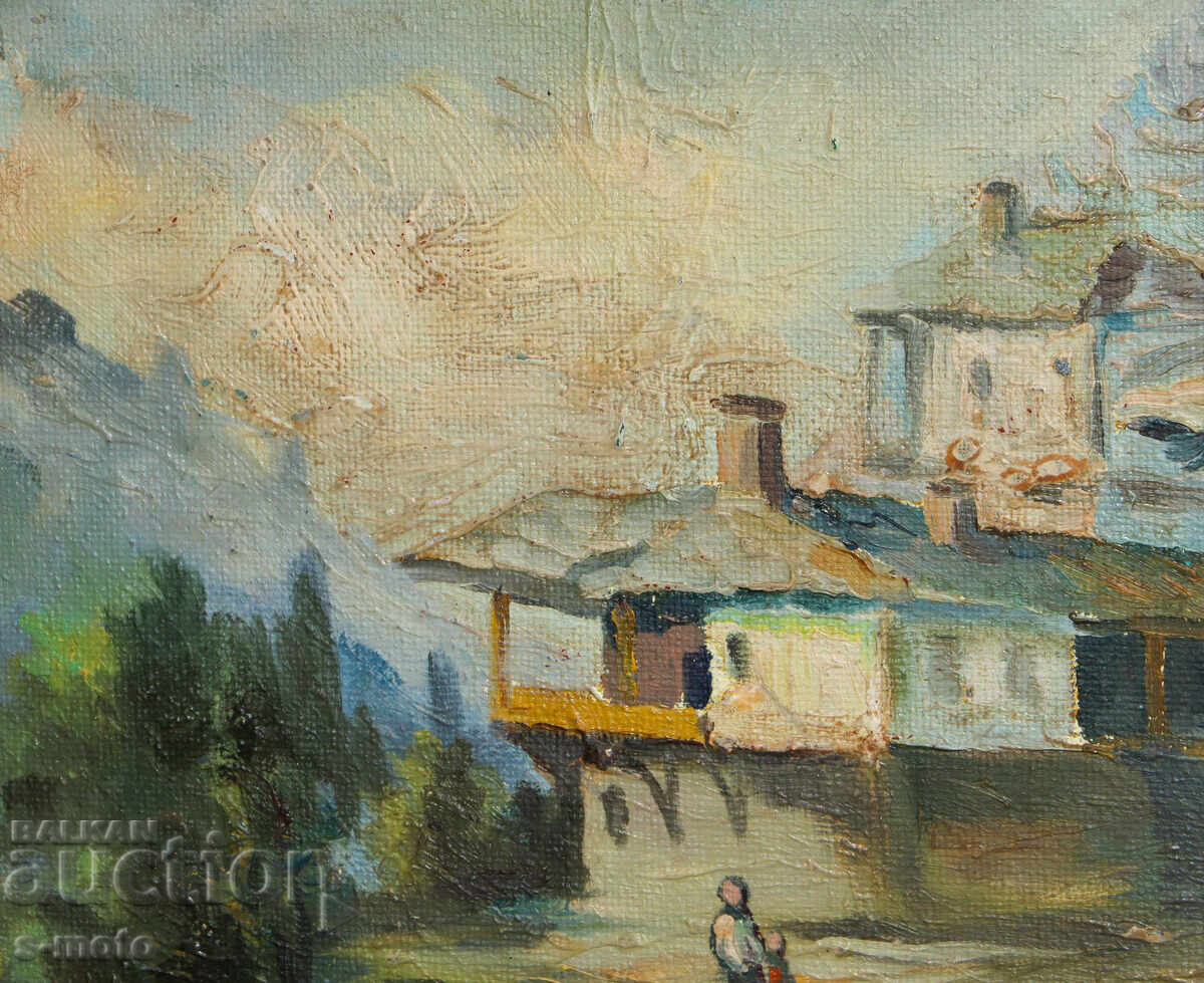 Παράδοση Έργο ζωγραφικής με λάδι, αγροτικό τοπίο