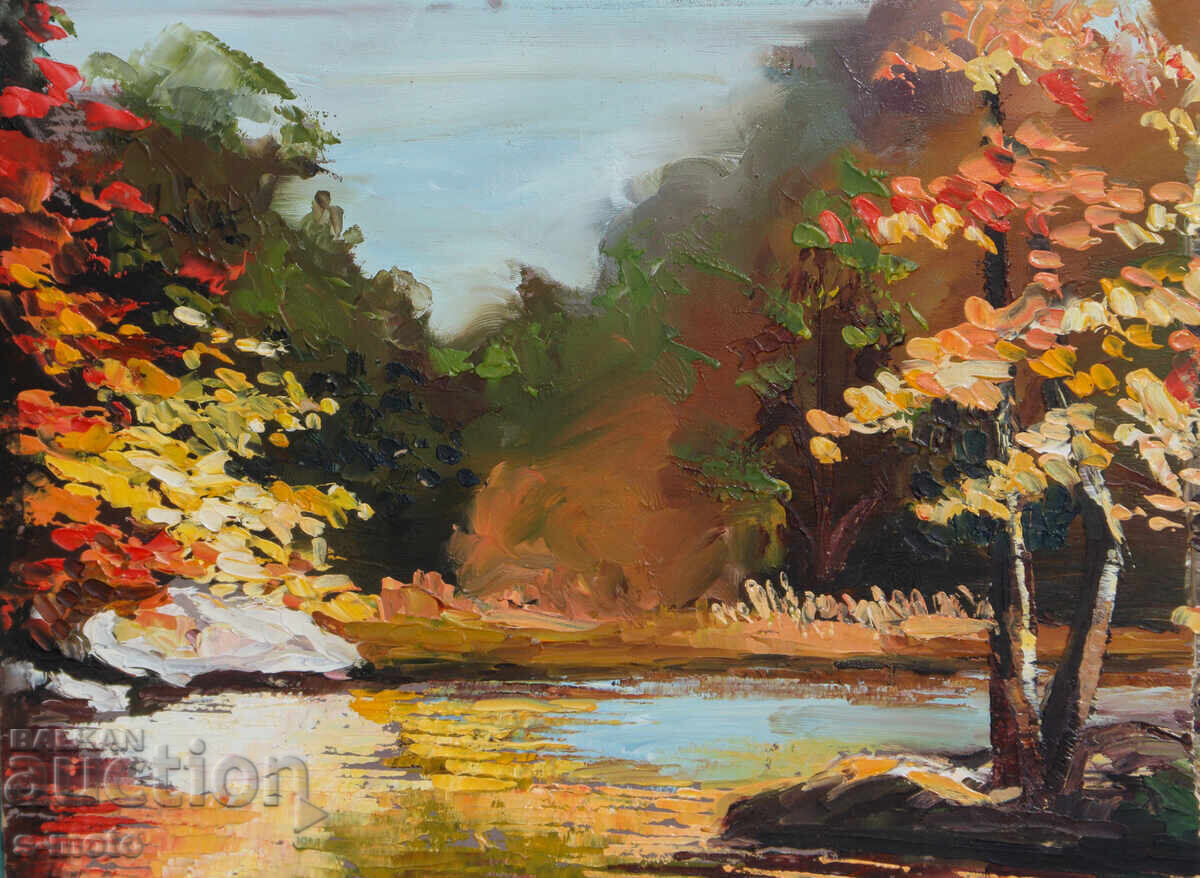 Доставка на Картина маслени бои горски пейзаж Доставка на Картина маслени бои горски пейзаж