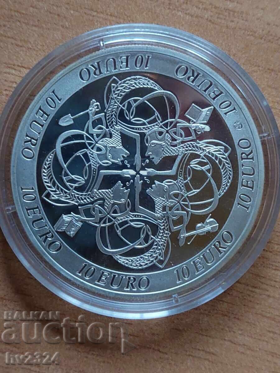 Irlanda 10 euro 2007g. proof "Cultura celtică irlandeză"
