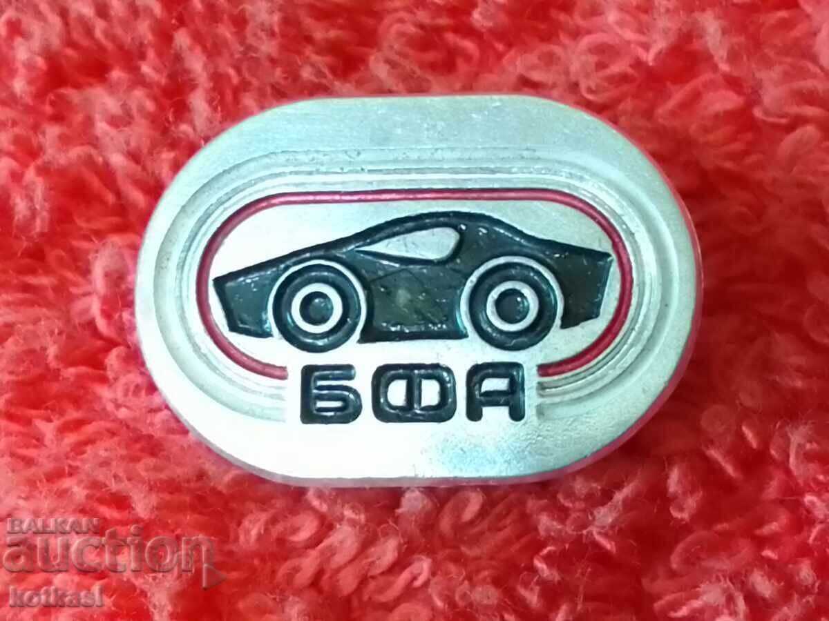 Licitație Vechi insignă metalică socială BFA Automodelism / Automobilism Licitație Vechi insignă metalică socială BFA Automodelism / Automobilism