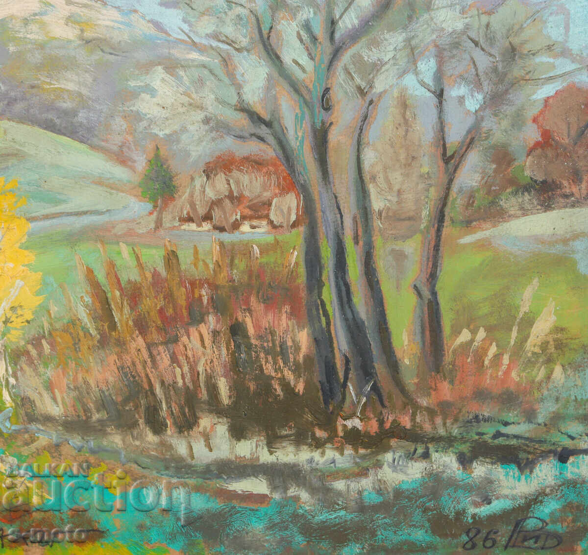 Картина маслени бои горски пейзаж - 6 Картина маслени бои горски пейзаж - 6