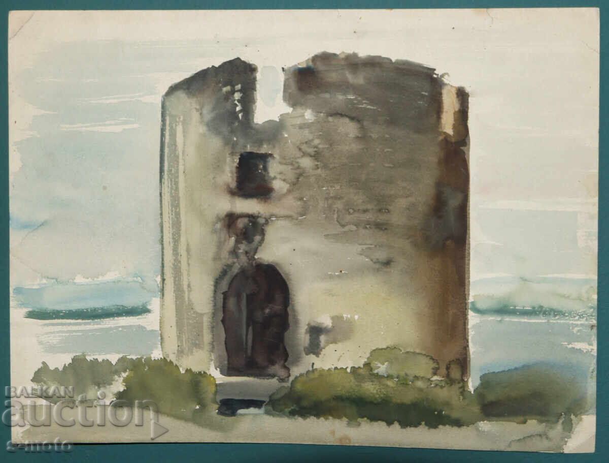 Картина акварел абстрактен пейзаж с цена € 102.26 | 200.00 лв.