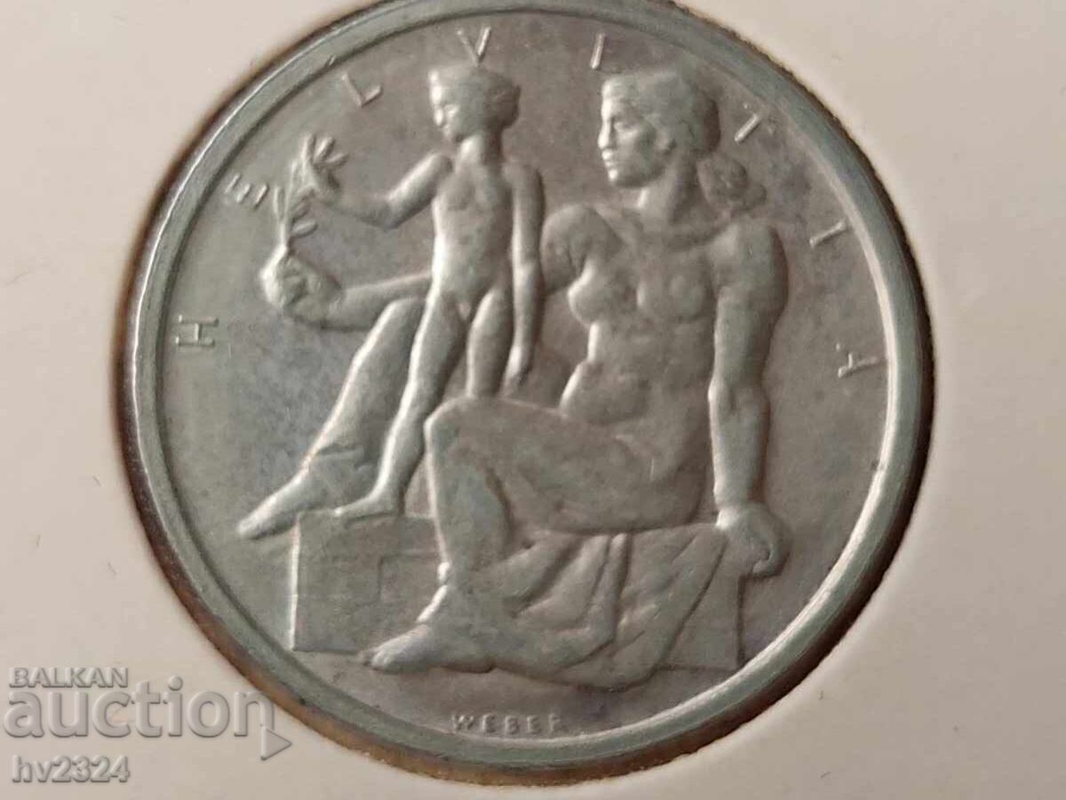 5 франка 1948 - Конституция, Швейцария