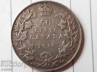 Canada 50 cents, 1917