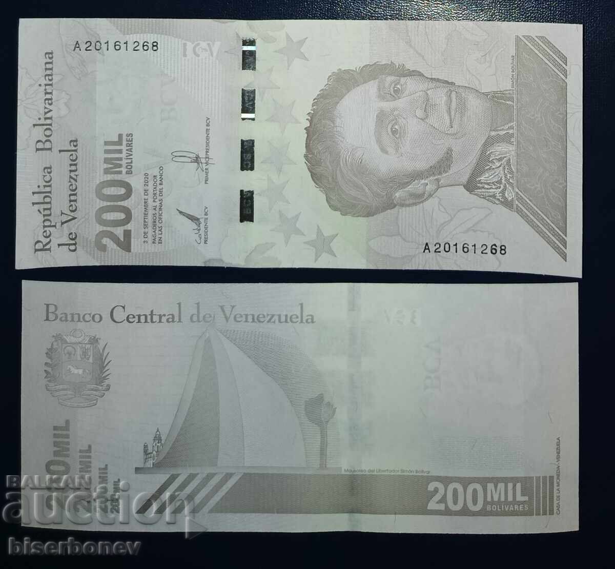 Venezuela, 200 000 bolivari 2020, UNC Venezuela, 200 000 bolivari 2020, UNC