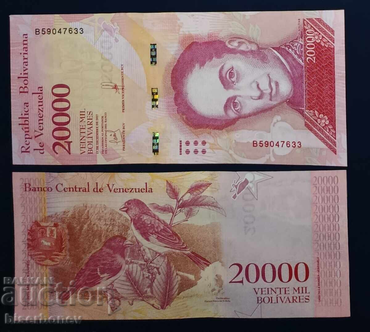 Venezuela, 20 000 bolivari 2017, UNC Venezuela, 20 000 bolivari 2017, UNC