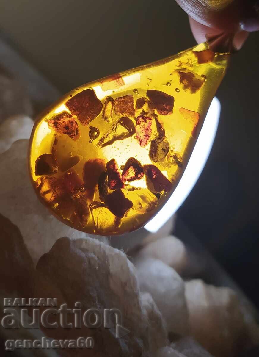 Medalion pandantiv din chihlimbar natural - 5 Medalion pandantiv din chihlimbar natural - 5