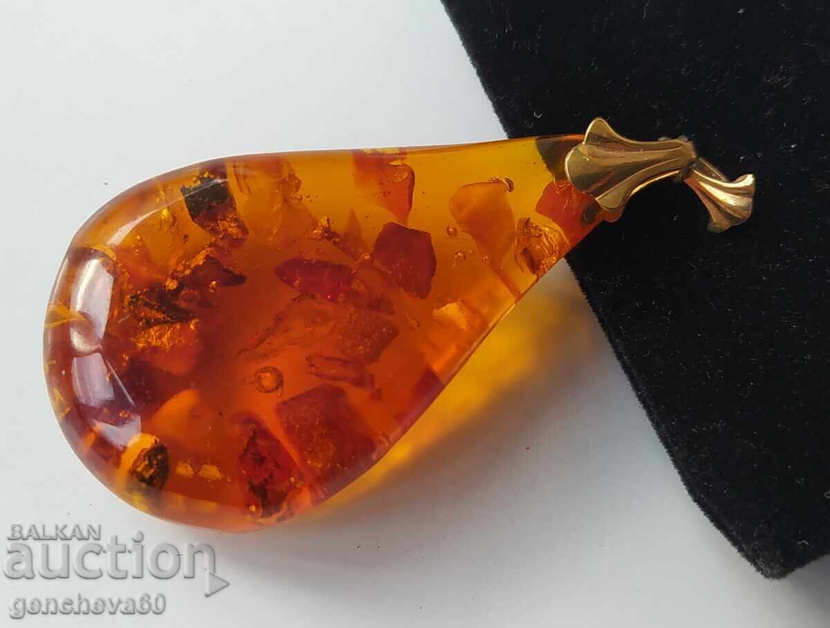 Medalion pandantiv din chihlimbar natural - 7 Medalion pandantiv din chihlimbar natural - 7