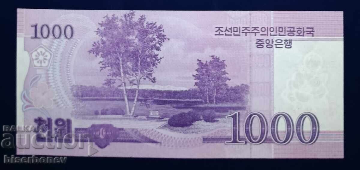 Coreea de Nord, Severna Koreya, 1000 won 2008, UNC cu preț € 2.56 | 5.01 BGN Coreea de Nord, Severna Koreya, 1000 won 2008, UNC cu preț € 2.56 | 5.01 BGN