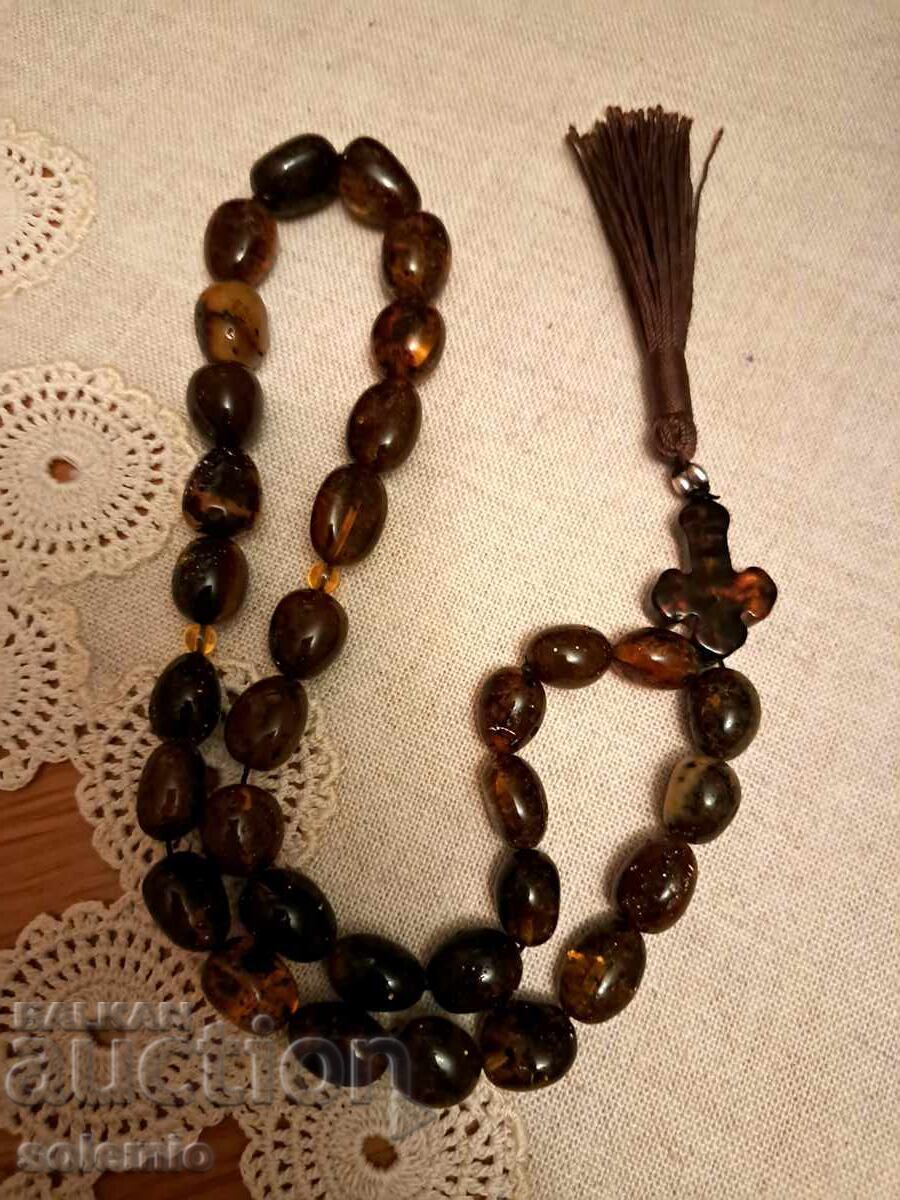 Rozariu de chihlimbar natural