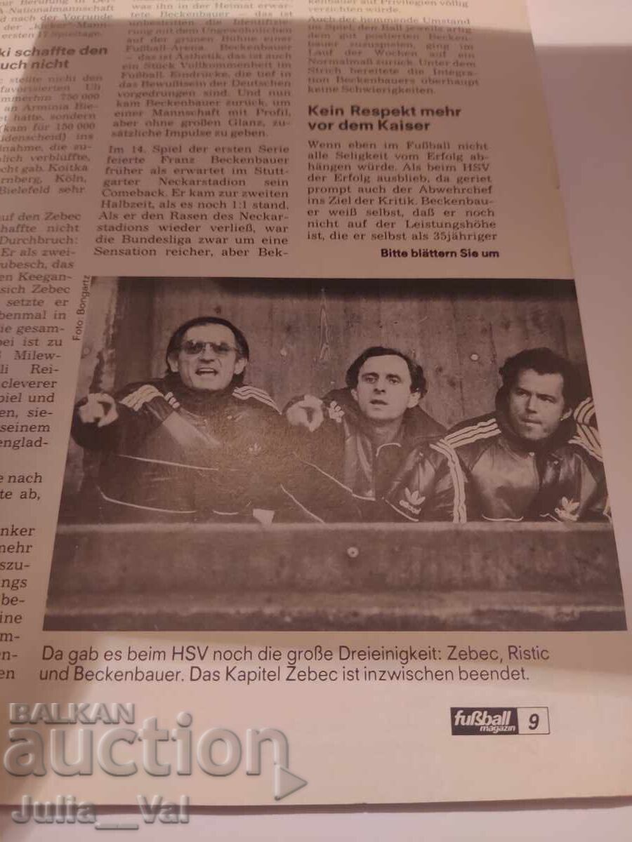 Licitație Fotbal - Revistă - 1981 - Germania - numărul 3