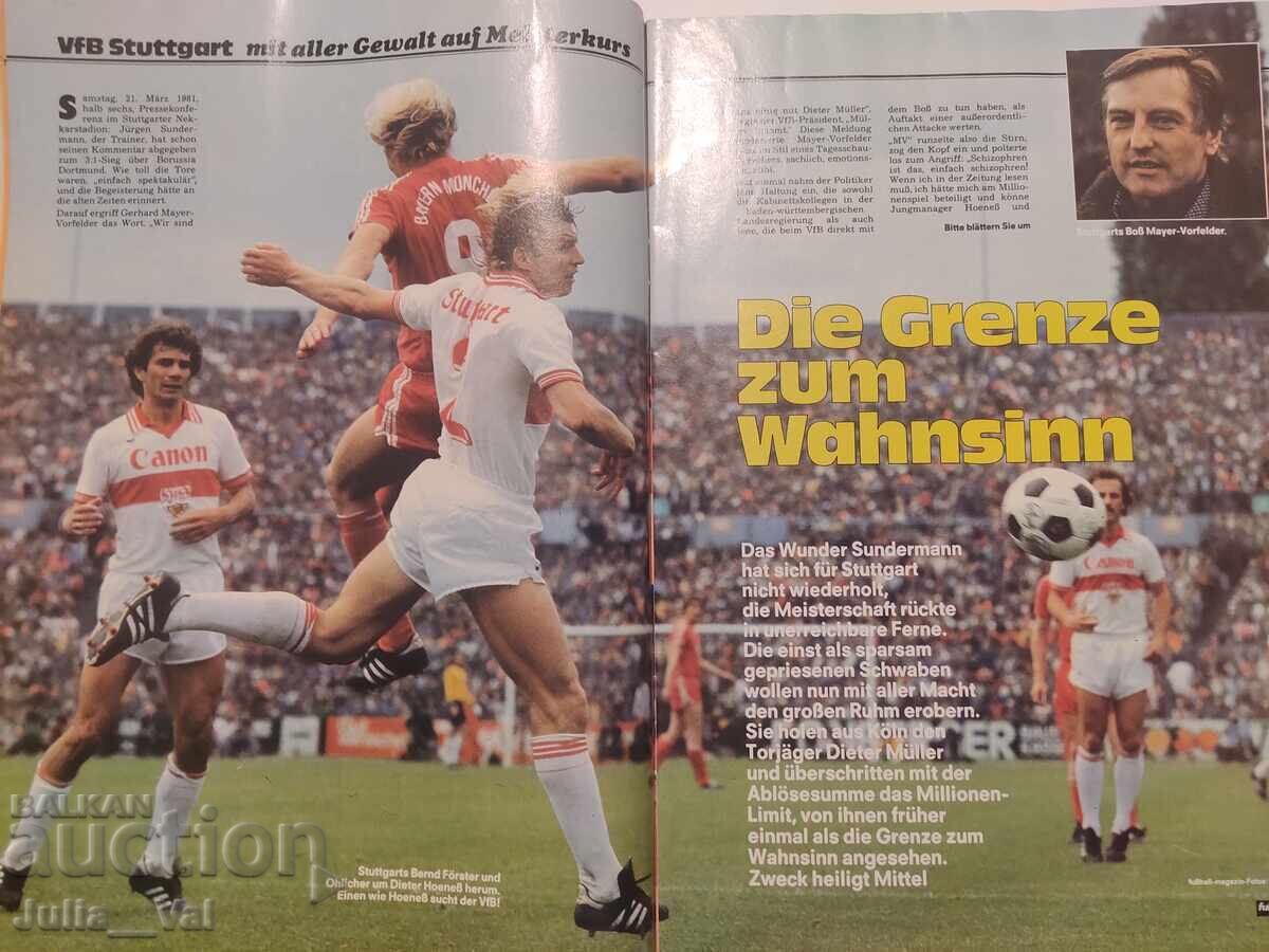 Fotbal - Revistă - 1981 - Germania - numărul 3 - 5