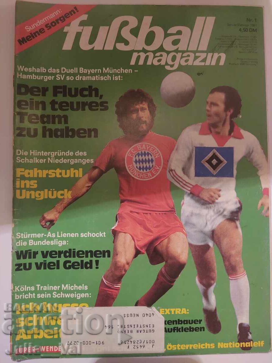 Fotbal - Revistă - 1981 - Germania - numărul 1