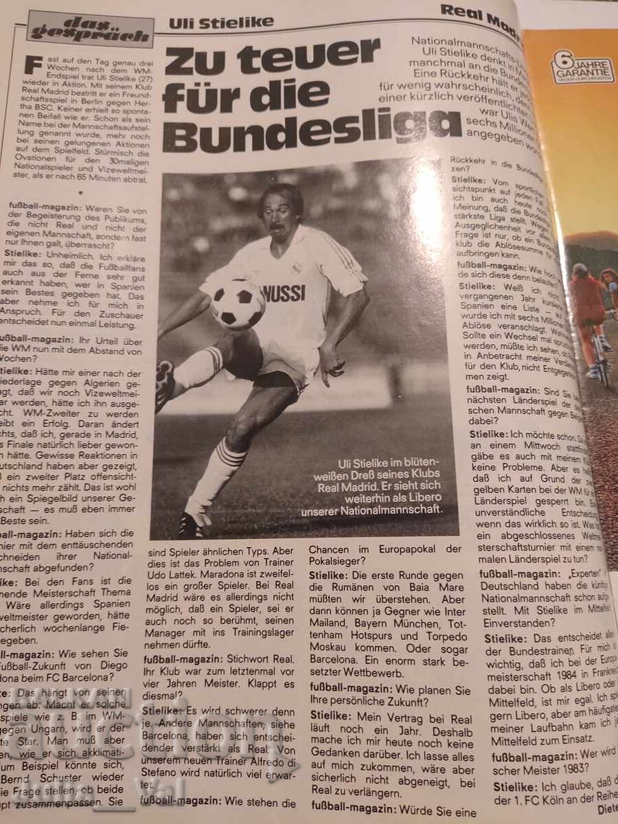 Fotbal - Revistă - 1982 - Germania - Toni Schumacher - 6