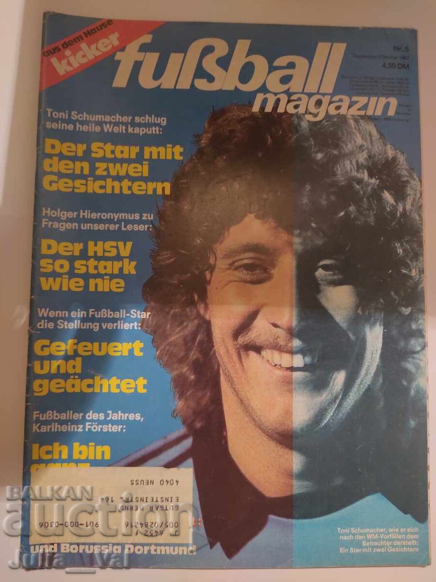 Fotbal - Revistă - 1982 - Germania - Toni Schumacher