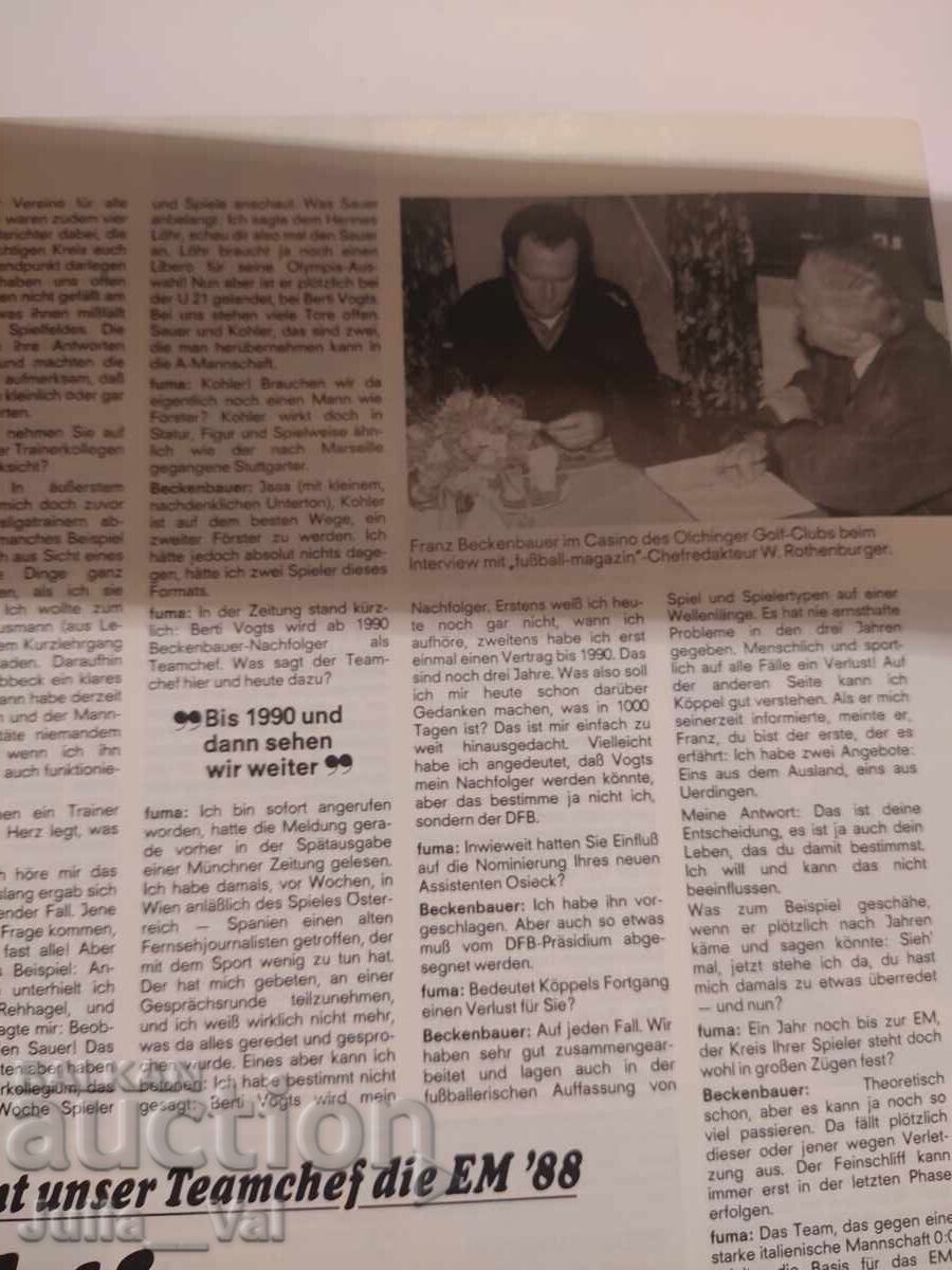 Livrarea Fotbal - Revistă - Anul 1987 - Germania Livrarea Fotbal - Revistă - Anul 1987 - Germania