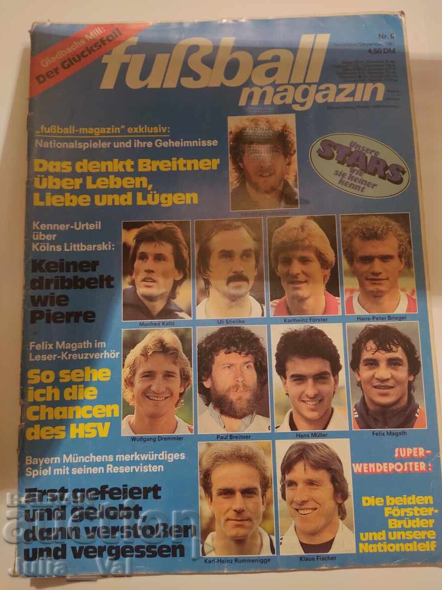 Fotbal - Revistă - Anul 1981 - Germania