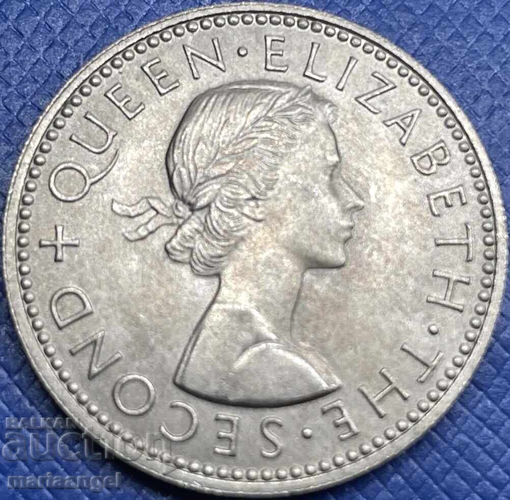 1 Σελίνι 1963 Νέα Ζηλανδία Βασίλισσα Ελισάβετ II αρκετά σπάνιο με τιμή € 9.00 | 17.60 BGN