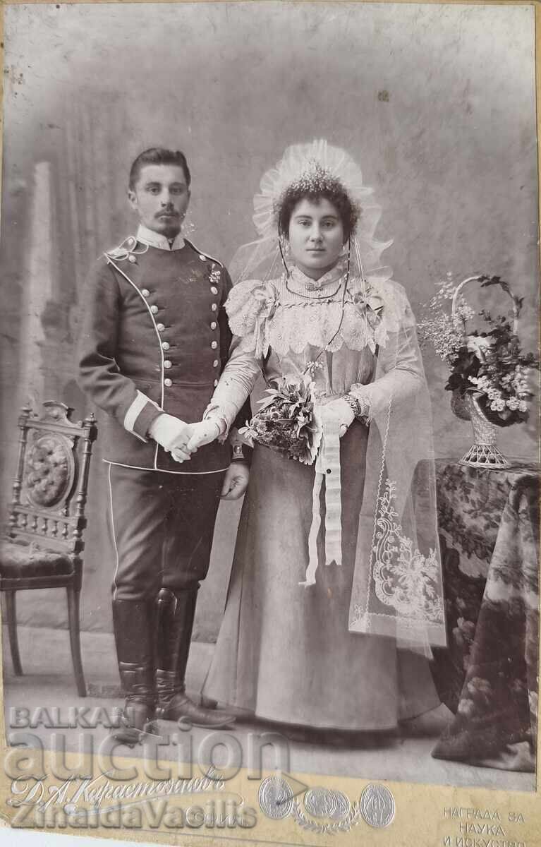 Fotografie de cabinet originală – Milka și Petăr Boiadjievi, 1