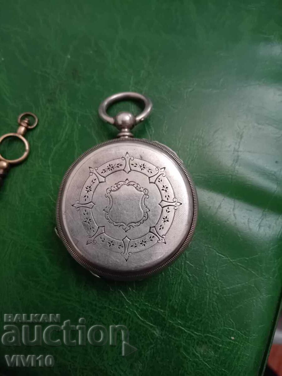 Παλαιό τσεπωτό, ασημένιο ρολόι 46mm με τιμή € 80.00 | 156.47 BGN Παλαιό τσεπωτό, ασημένιο ρολόι 46mm με τιμή € 80.00 | 156.47 BGN