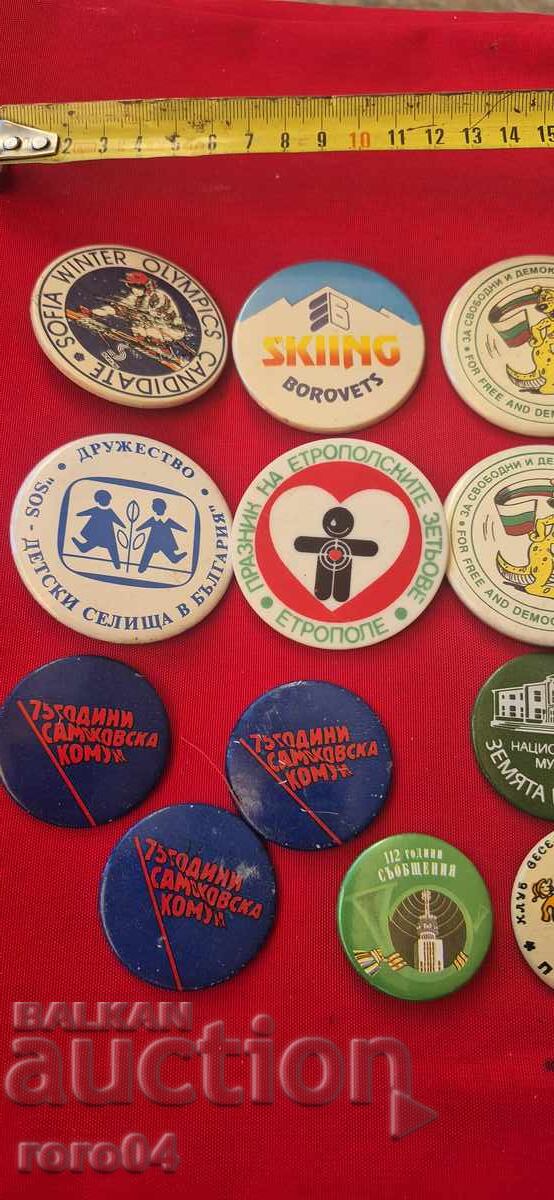 INSIGNE - 19 BUCĂȚI cu preț € 2.55 | 4.99 BGN INSIGNE - 19 BUCĂȚI cu preț € 2.55 | 4.99 BGN