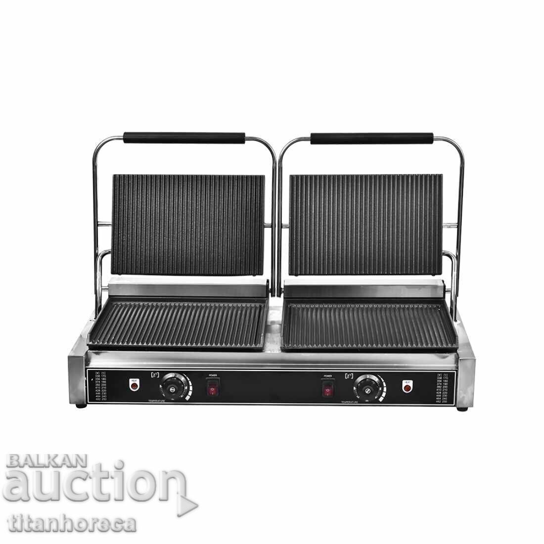 Διπλή ηλεκτρική ψηστιέρα επαφής 4.4 kW – επαγγελματική ισχύς