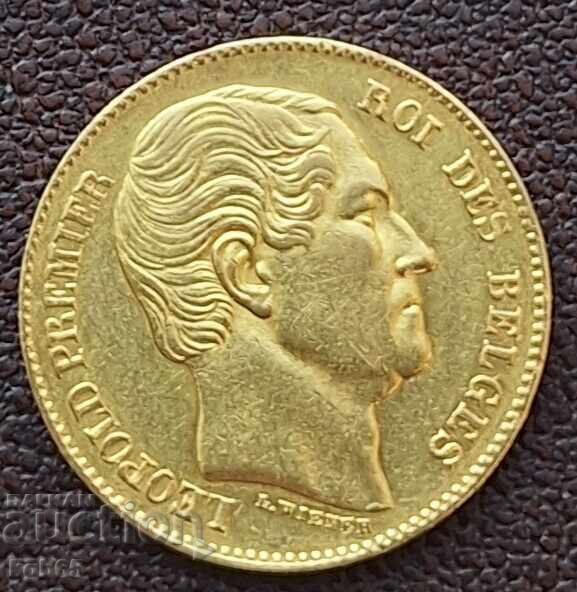 20 франка злато 1865 г. Белгия .Рядка !!! R 20 франка злато 1865 г. Белгия .Рядка !!! R