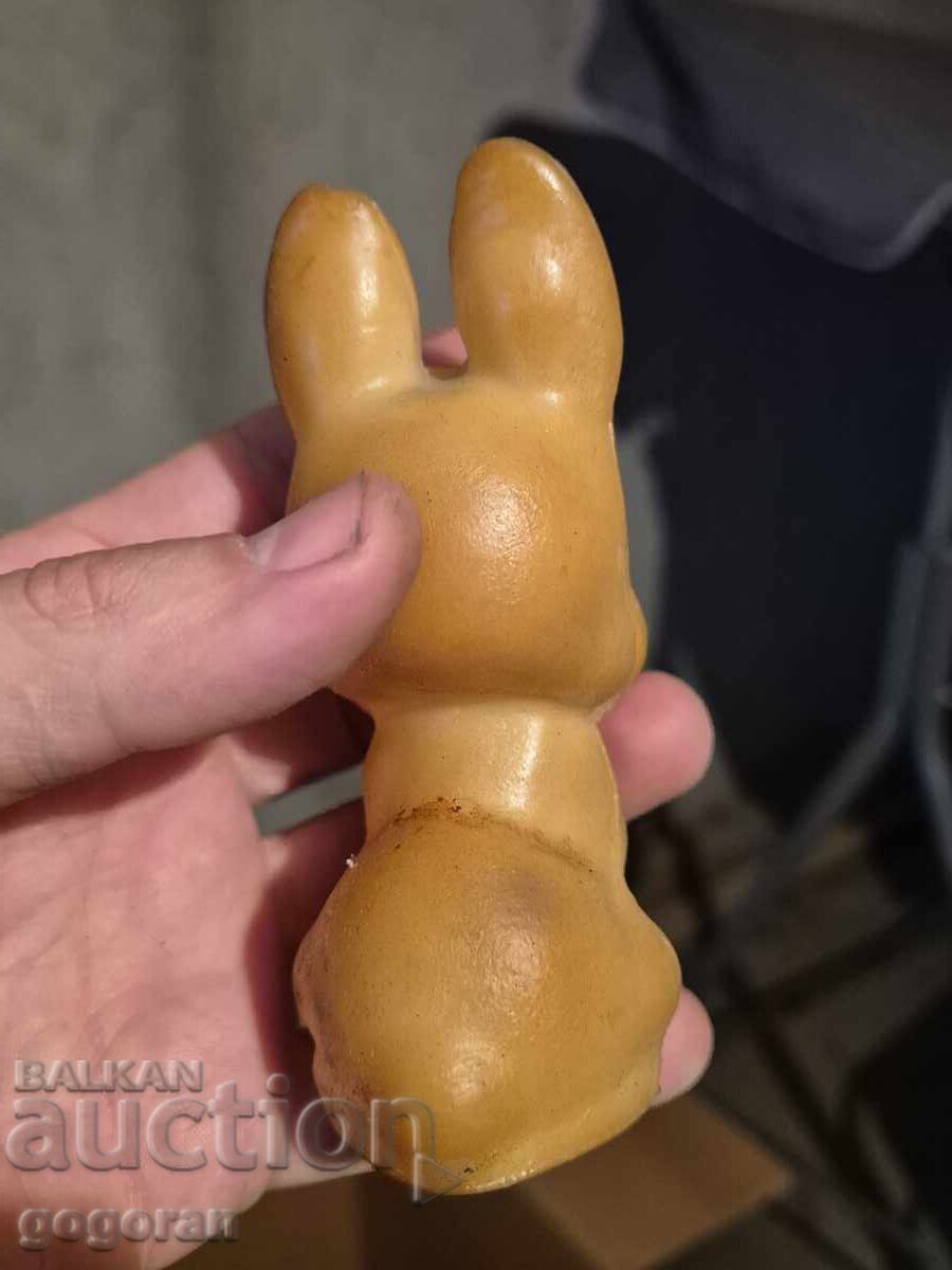 Auction Old toy - rubber bunny Auction Old toy - rubber bunny