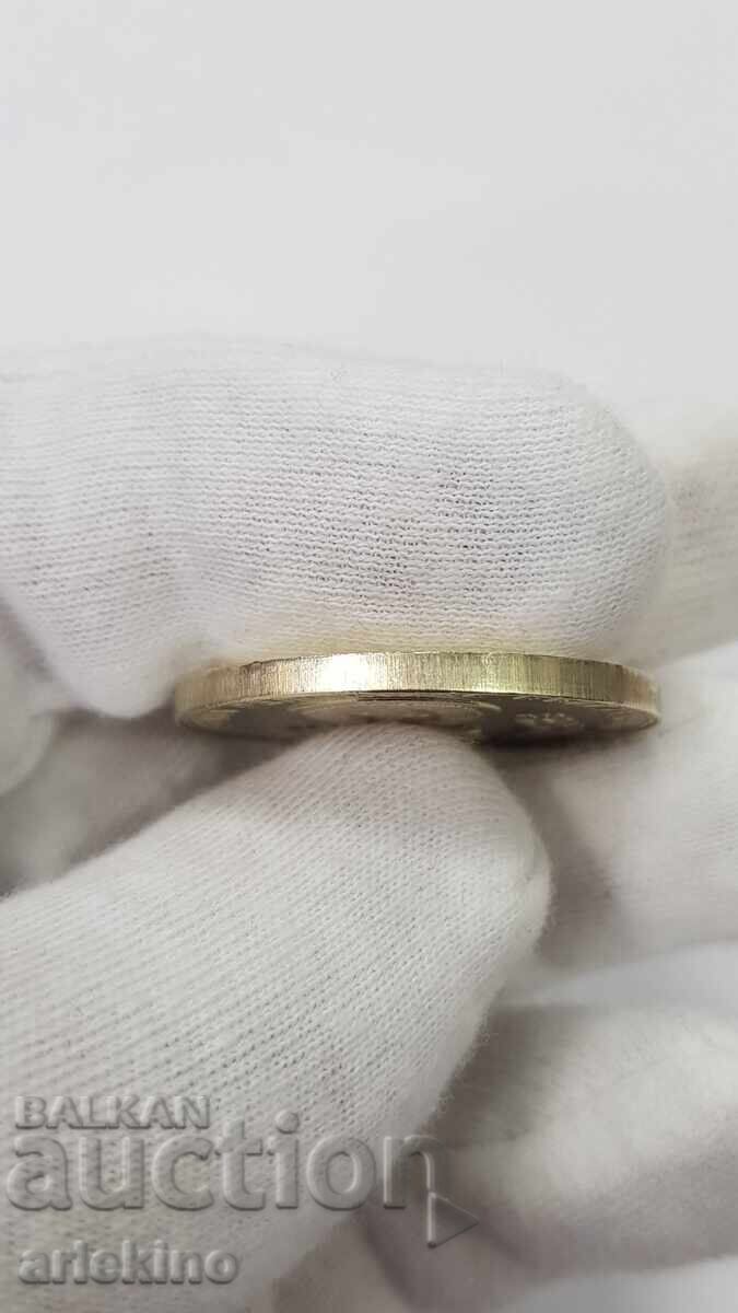 Monedă bulgară 5 leva 1982 "Fotbal, Mondial, Spania" - 7