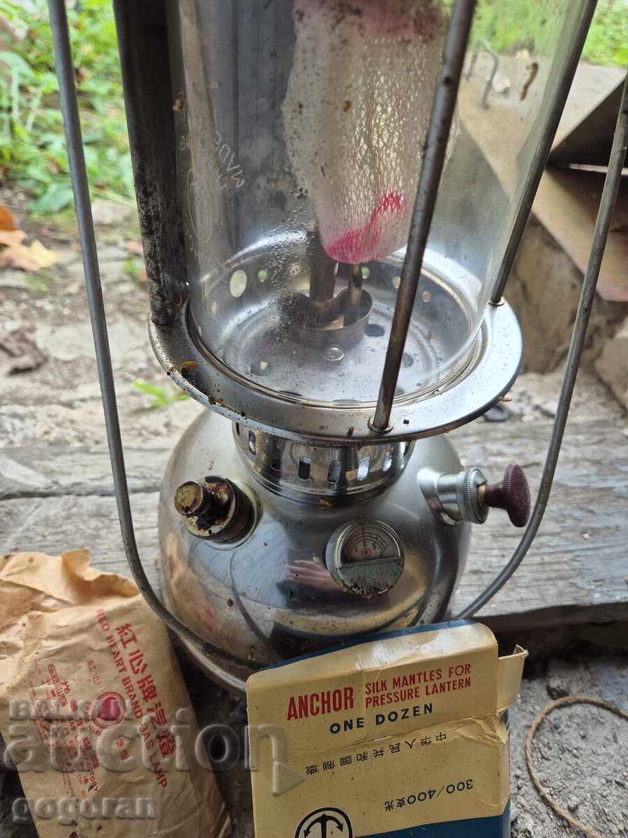 Стара газена лампа фенер - 5