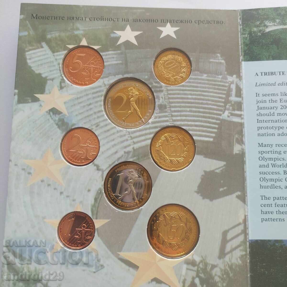 Аукцион Пробен Евро сет България 2004г./ Монета/ UNC/ БЗЦ