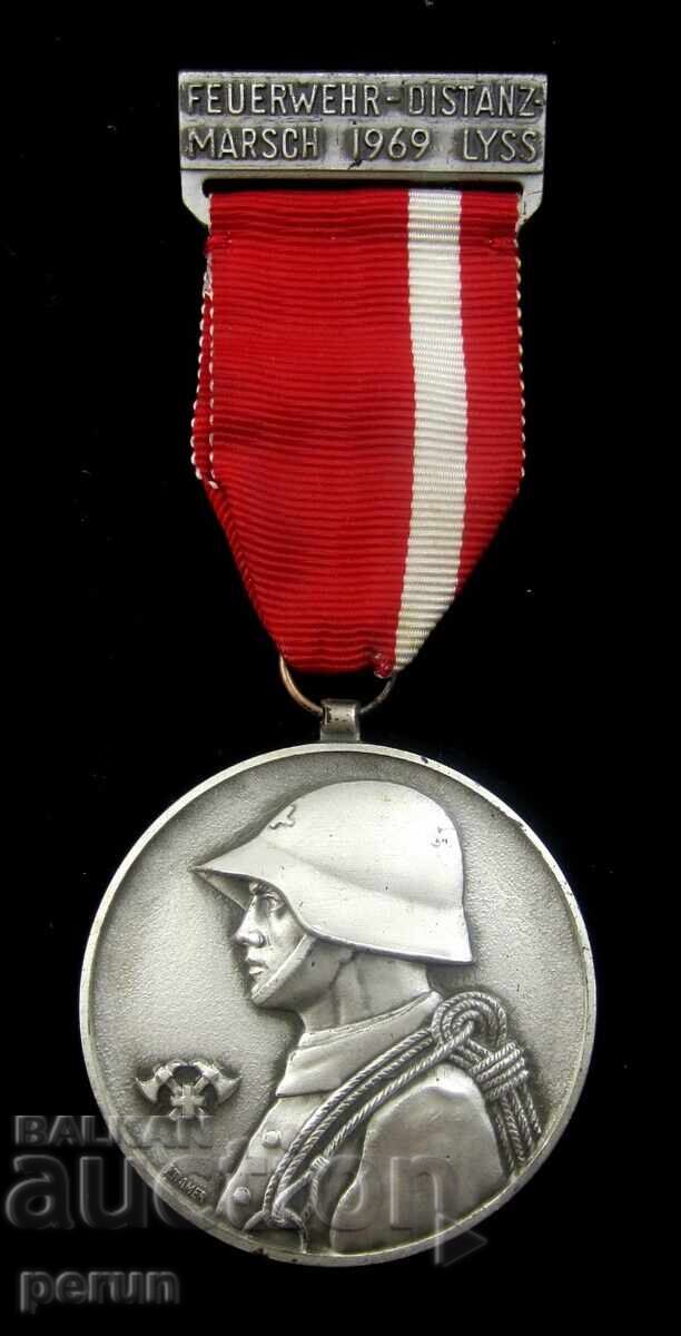 Швейцария-Военен медал за спасяване-Войн спасител-1969 Швейцария-Военен медал за спасяване-Войн спасител-1969