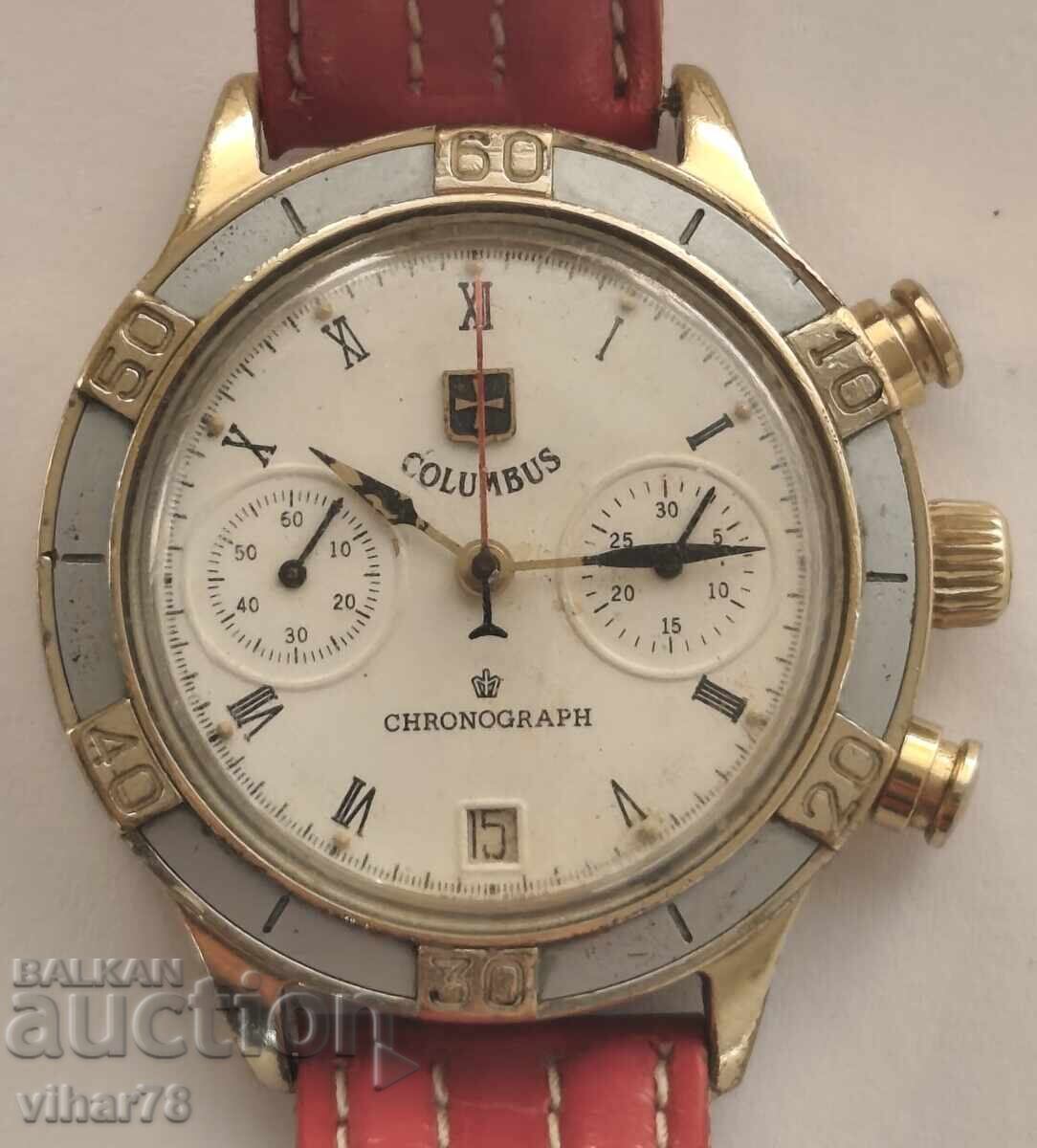 МЪЖКИ ЧАСОВНИК Poljot Columbus-ХРОНОГРАФ с цена € 249.99 | 488.94 лв.