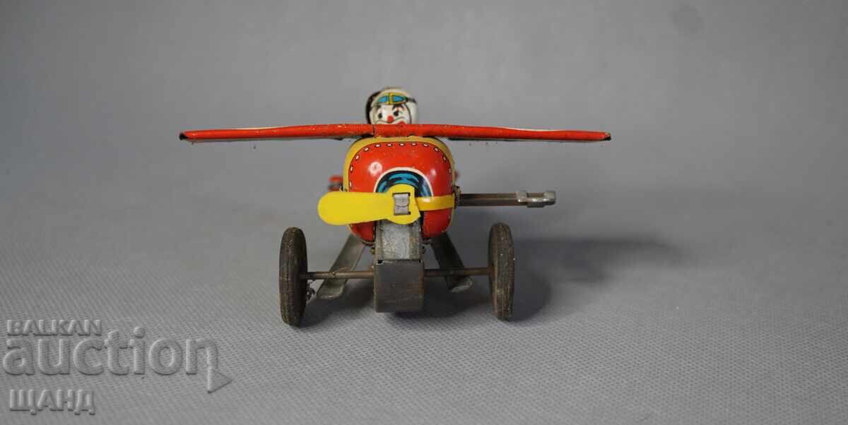 Стара Японска метална механична играчка цирков самолет с цена € 7.85 | 15.35 лв.