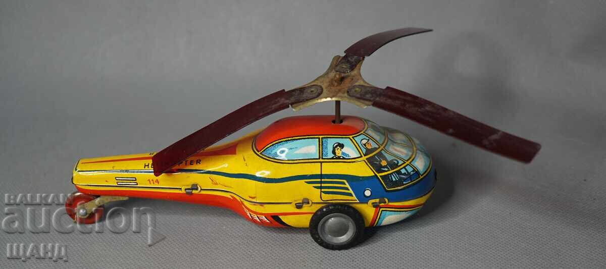 Аукцион Стара Унгарска метална играчка  модел хеликоптер