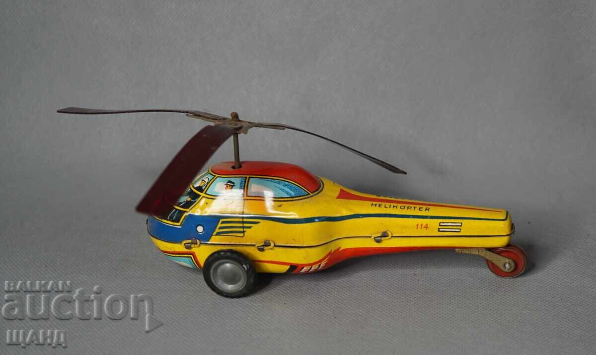 Стара Унгарска метална играчка  модел хеликоптер
