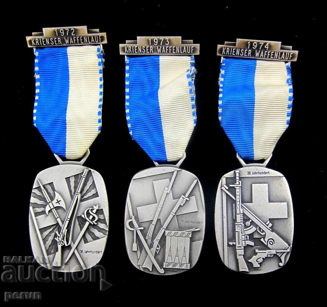 Elveția - Medalii militare - Lot 3 bucăți - 1972-1973-1974 cu preț € 30.16 | 58.99 BGN Elveția - Medalii militare - Lot 3 bucăți - 1972-1973-1974 cu preț € 30.16 | 58.99 BGN