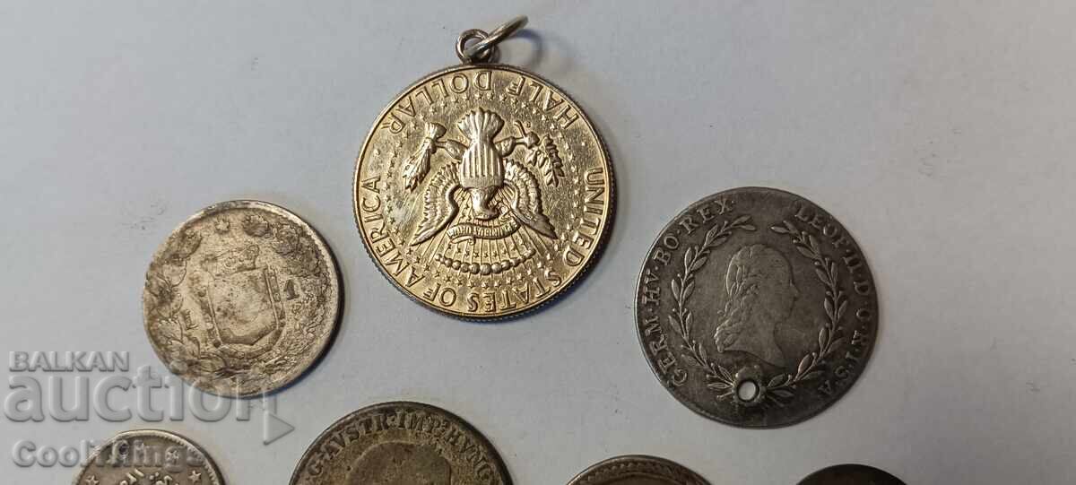 Сребърни монети лот - 5