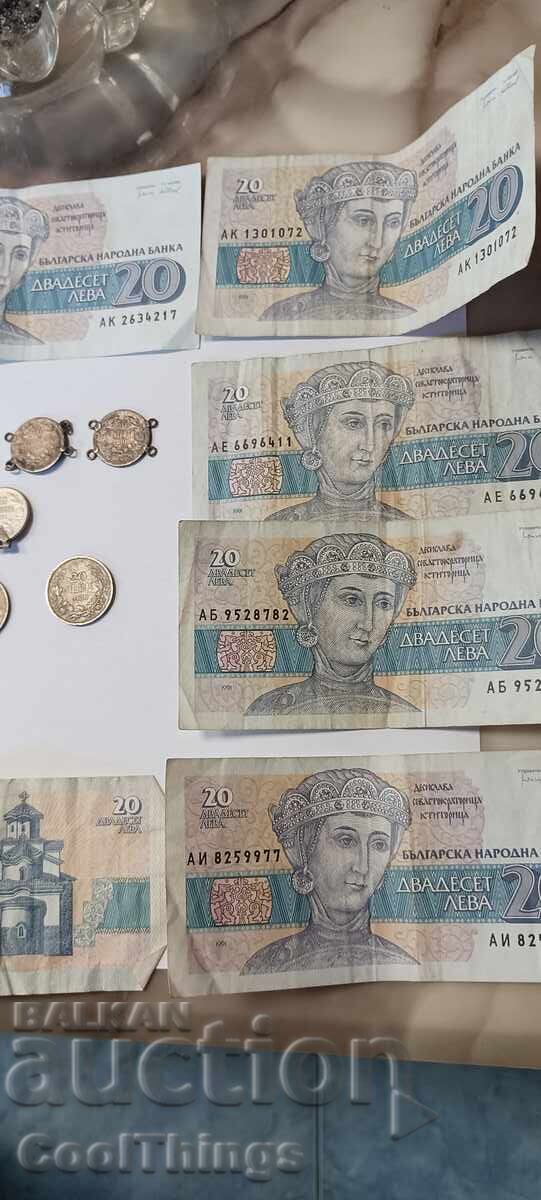 Аукцион Банкноти и сребърни монети лот